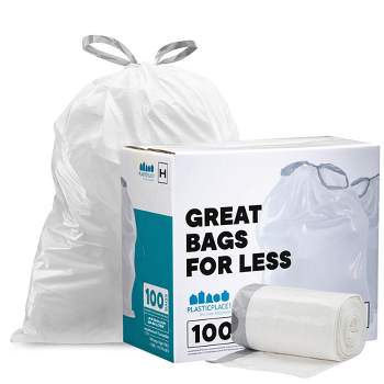 2 Gallon Small Plastic Trash Bags, 7.5 Liters Clear Wastebasket Liners  Garbage Bags for Home, Office, Bathroom, 100 Counts