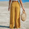 Women's Solid Drawstring Wide Leg Pants - Cupshe - 3 of 4