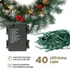 Swtroom 2 Pcs 6ft Pre-Lit Christmas Garland with 40 Waterproof LED Lights, Pine Cones & Berries, 200 Branches Christmas Decoration - 4 of 4
