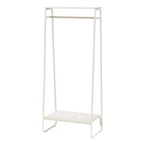 IRIS Metal Garment Rack with 2 Wooden Shelves Marble - 1 of 4