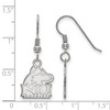 Black Bow Jewelry Sterling Silver Northern Illinois Huskies NCAA Dangle Earrings - 2 of 3