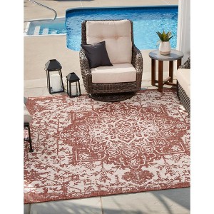 Jill Zarin Outdoor Dubai Medallion Woven Area Rug - 1 of 4