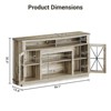59 Inch TV Stands Console Table for TVs up to 70'', TV Cabinet with Storage Cabinets, 2 Acrylic Door and Adjustable Shelves - 2 of 4