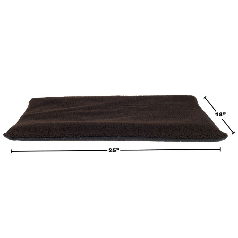 Pet Adobe Small to Medium Self-Warming Thermal Crate Pad - 25" x 18" - Chocolate Brown, 2 of 7