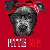 Men's Design By Humans Mother's Day Pittie Mom Pitbull Dog Lovers By dandingroz T-Shirt - 2 of 2