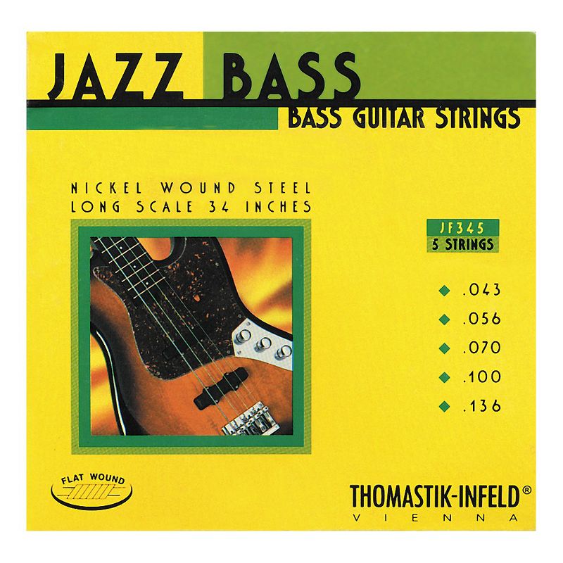 Thomastik JF345 Flatwound 5-String Jazz Bass Strings, 1 of 2