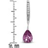 Guili Sterling Silver Cubic Zirconia Pear-Shape Dangling Earrings, A Sparkling and Elegant Collection to Complete and Elevate Your Jewelry Look - 2 of 4