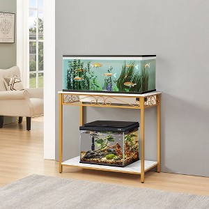 unipaws 40 Gallon Fish Tank Stand with Power Outlets - 1 of 4