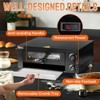 Winado 18.7 In. 1100W Electric Countertop Single Deck Pizza Oven With Visible Window Outdoor Pizza Oven - 4 of 4