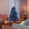 Angel Sar 6FT Fiber Optic Christmas Tree, Star Top with 230 PVC Branches, Pre-Lit Green Tree for Holiday Home Decor - 2 of 4