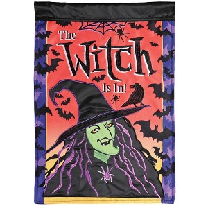 Dicksons Magnolia Garden Outdoor Flag Decoration For Garden, Yard, Or Walkway Large 29 x 42, Weather Resistant Polyester, The Witch is in - 1 of 1