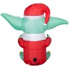 Gemmy Christmas Inflatable Grogu™ in Santa Suit, 4.5 ft Tall, Multi - 3 of 4