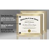 Americanflat 8.5x11 Diploma Frame with Shatter-Resistant Glass - Document Frame with Engineered Wood - Legacy Collection - Dark Oak - 3 of 4