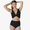 Calypsa Women's Emery 2-Piece Wrap Style Swim Set With Reversible Top and High-Waisted Bottom Plus Size - 4 of 4