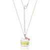 Sanrio Hello Kitty Brass Enamel and Pink Crystal Cafe Hamburger 3D Pendant - image 3 of 3