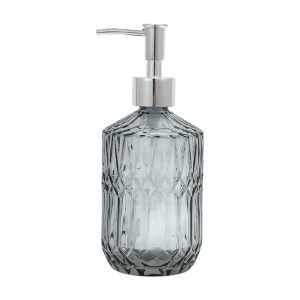 Unique Bargains Convenient Round Bottom Bamboo Grain Soap Dispenser 13.53oz 1 Pc - 1 of 4