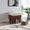 Meridian Furniture,Altair Velour Fur Fabric Bench - 2 of 4