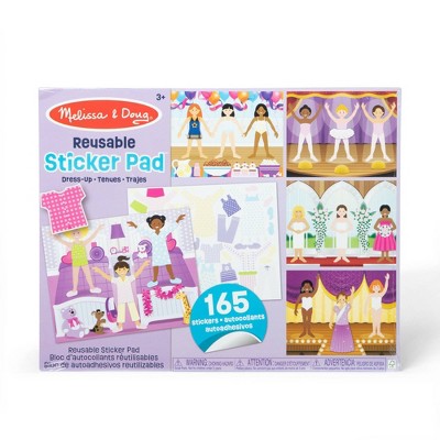 Melissa & Doug Reusable Dress-Up Sticker Pad - 165+ Reusable Stickers