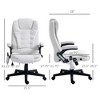 Sapphtopaz Massage Office Chair with Vibration Points, Adjustable Tilt Computer Chair with Armrest, Swivel Desk Chair for Office - 4 of 4