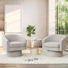 Swivel Accent Chair, 360° Chenille Swivel Lounge Reading Chair,Modern Single Sofa Lounge Armchair Club Chair with Storage Space - 2 of 4