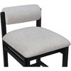 Meridian Furniture,Roundhill Linen Textured Fabric Upholstered Counter Stool - 4 of 4