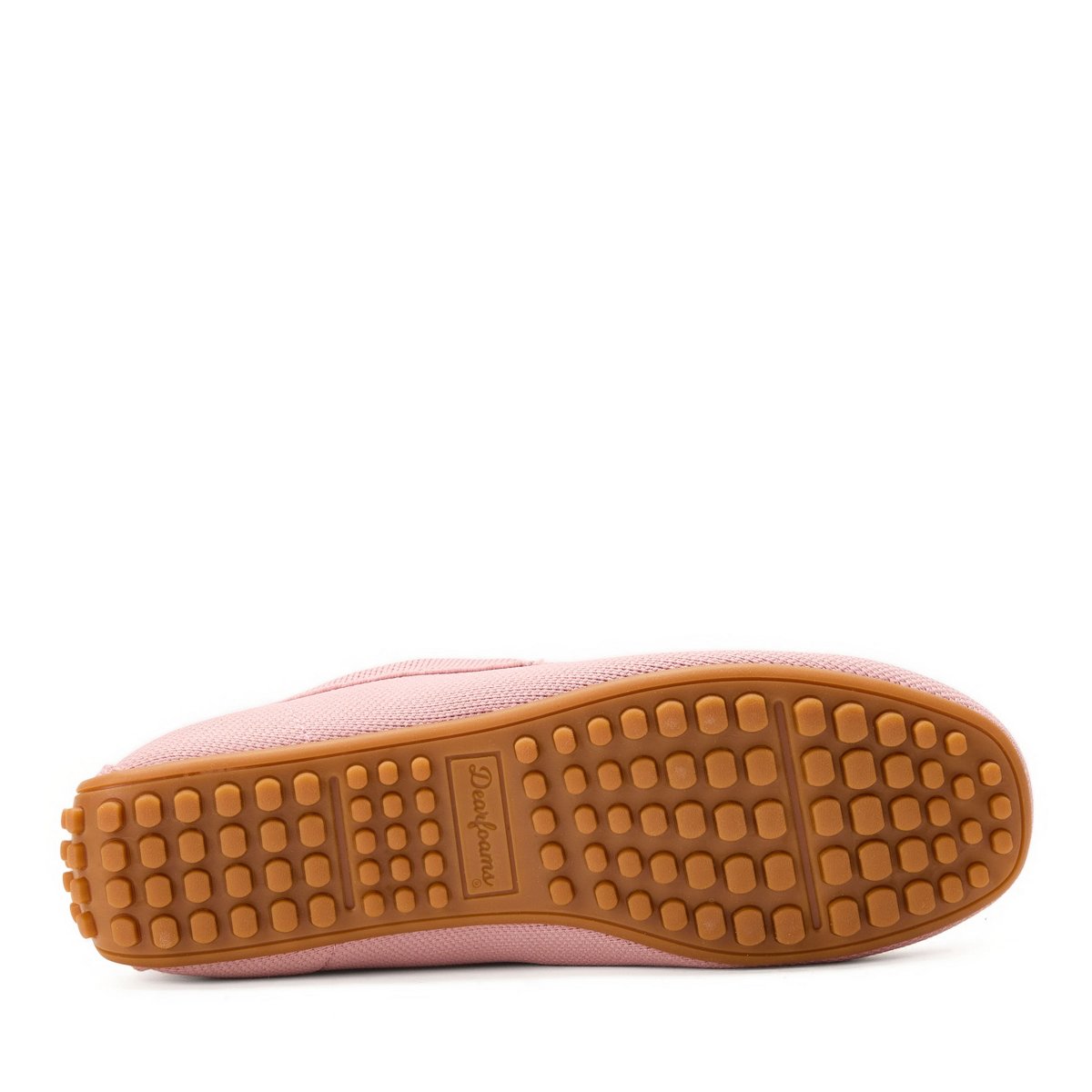 Женские туфли Dearfoams Women's Hazel Sport Knit Driving Loafer - Mauve Frost Size 8 — фото 5