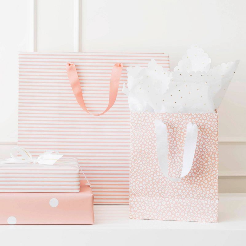 Small Rose Gift Bag Floral White/Rose - Sugar Paper&#8482; + Target, 3 of 5