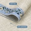 Machine Washable Modern Floral Bordered  Non Slip Area Rug for Living Room Soft Low Pile Indoor Aesthetic Carpet for Bedroom Dining Room Office - 4 of 4