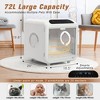 Sevobal Pet Grooming Tools, Cat Dryer Box with Smart Temperature Control, Large Capacity Pet Hair Drying Box for Small Pets, White, 18.5"*20"*19.8" - 4 of 4