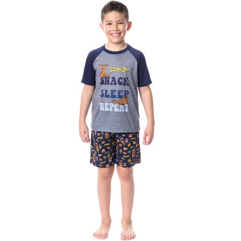 Scooby-Doo Boys' Snack Sleep Repeat Scooby Sleep Pajama Set Short Multicolored - image 1 of 4