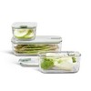 MEPAL 34oz Easyclip Rectangular Glass Storage Box with Lid Nordic Sage - 4 of 4