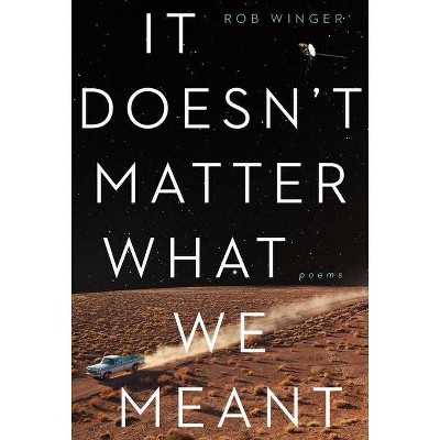 It Doesn't Matter What We Meant - by  Rob Winger (Paperback)