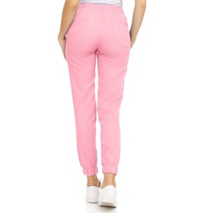 MediChic Womens 8-Pocket Scrubs Set- V-Neck with 4-Pocket Jogger Scrub Pants - 1 of 4