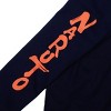 Naruto Hidden Leaf Village Symbol Long Sleeve Navy Boy's Zip Hoodie - 2 of 2