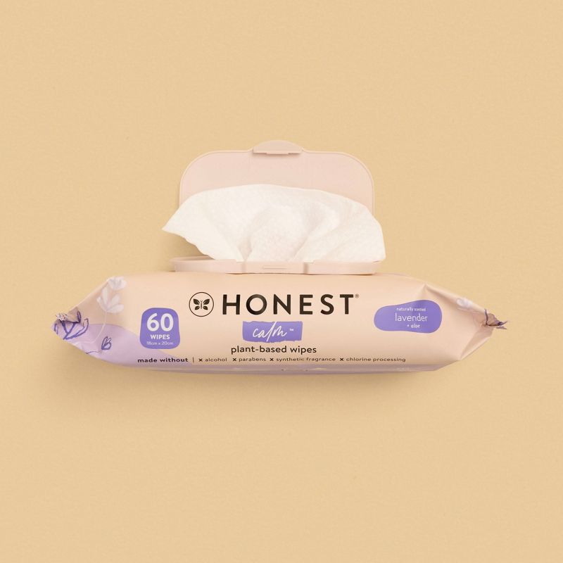 The Honest Company Calm + Cleanse Plant-Based Baby Wipes - Lavender, 5 of 6