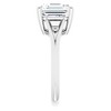 Pompeii3 4Ct Moissanite Asscher Cut Engagement Solitaire Ring 14k White or Yellow Gold - 4 of 4