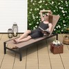 Tangkula Aluminum Patio Chaise Lounge Outdoor Adjustable Lounge Chair W/ 6-Position Backrest - image 2 of 4