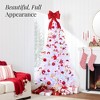 Best Choice Products Pre-Lit Premium Hinged White Artificial Christmas Pine Tree w/ Lights, Stand, PVC Branch Tips - 3 of 4