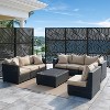 Dovelina Metal Outdoor Privacy Screen Freestanding Patio Decorative Screens - 2 of 4