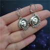 Sun and Moon Earrings, Mom/Grandma/Friends, Vintage Bohemian Leverback Earrings - 4 of 4
