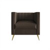 Home Design Weiss Velvet Square Arm Chair - 3 of 4