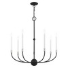Livex Lighting Clairmont 7 - Light Chandelier in  Black/Brushed Nickel - 2 of 4
