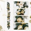 GAOMON 6 FT Pre-lit Christmas Garland with 20 LED Lights, Luxury Gold Magnolia Garlands with Ribbon, Ball Ornaments, Pine Cones - 2 of 4