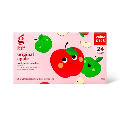 Organic Applesauce Pouches - Apple Mango - 12ct - Good & Gather™ : Target