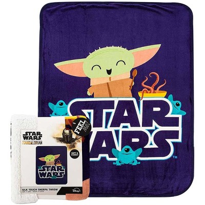 The Northwest Group, LLC Star Wars The Child Snack Is Way 40 x 50 Inch Silk Touch Sherpa Throw Blanket