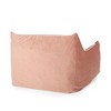 Velveteen Bean Bag Chair with Armrests - 3 of 4