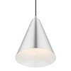 Livex Lighting Dulce 1 - Light Pendant in  Brushed Aluminum/Polished Chrome - 2 of 4