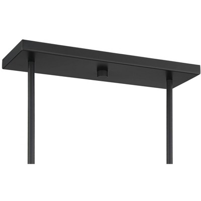 Elegant Black 52" Linear Candle Chandelier for Stylish Kitchens