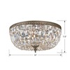 Crystorama Lighting Ceiling Mount 3 - Light Flush Mount in  English Bronze - 2 of 2
