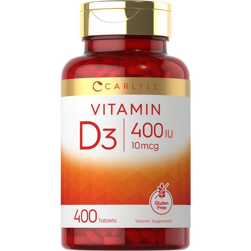 Carlyle Vitamin D3 400IU (10mcg) | 400 Tablets, 1 of 4